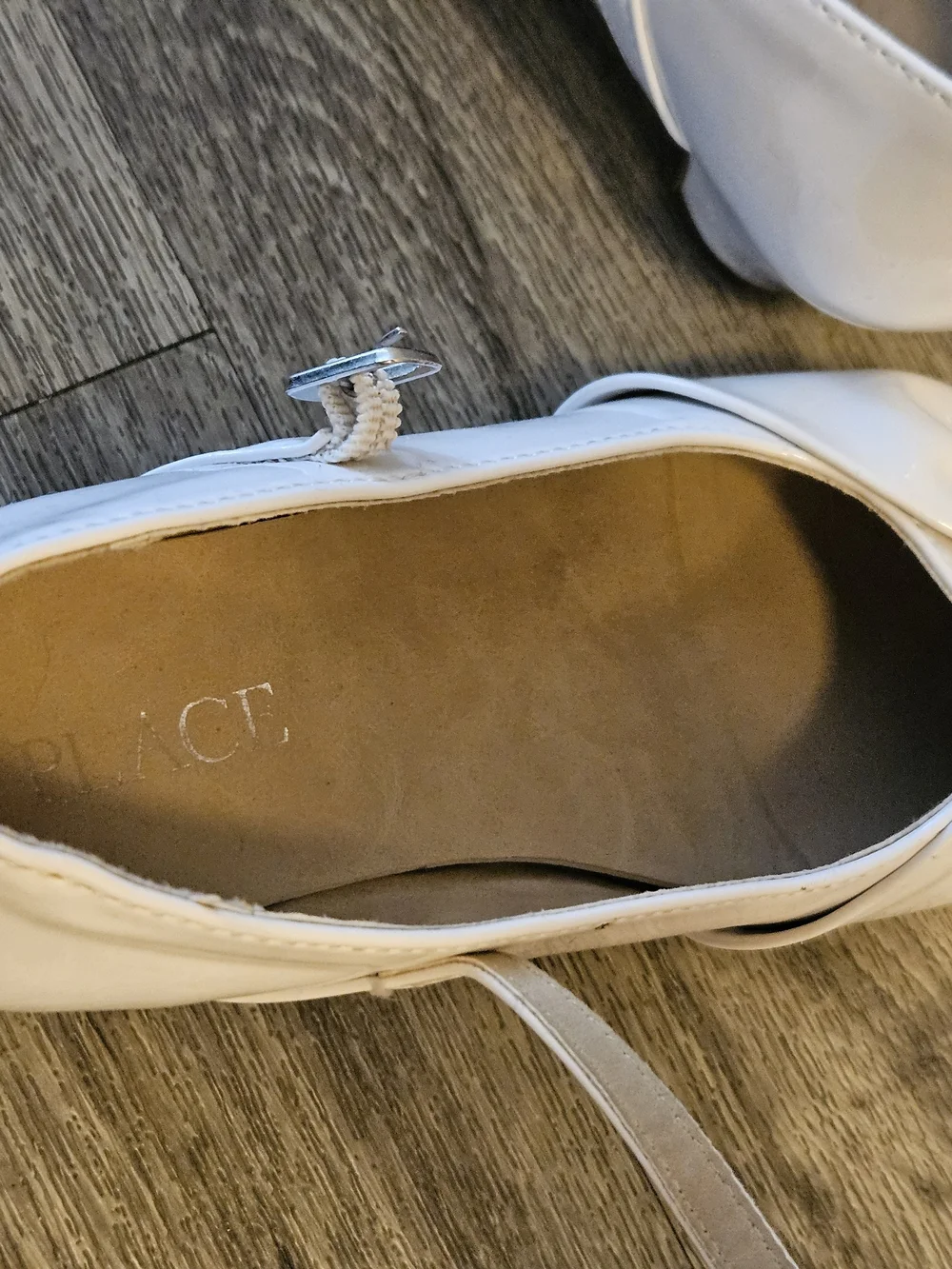 The Children's Place White Patent Mary Jane Dress Shoes with Bow
